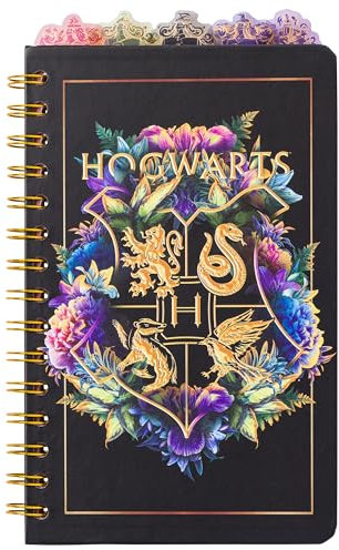 Silver Buffalo Harry Potter Spiralnotizbuch mit Hogwarts-Wappen, 20,3 x 12,7 cm