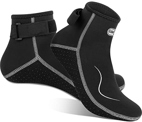 Gimilife Neopren socken, 3MM Neoprensocken Herren Damen, Neoprenschuhe Wassersocken Thermosocken Taucherschuhe für Männer Frauen Zum Tauchen, Schnorcheln, Schwimmen, Surfen, Segeln, Kajakfahren