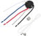 PATIKIL Techo Ventilador Interruptor 3 Velocidad 4 Cable, 2 Paquete ZE-208S E89885 Tirar Cadena Interruptor Ventilador Luz Interruptor Pieza con 4 Preinstalados Cables, Plata Cadena