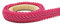 Yurosiay 10m×1.2cm Posamentenborte Bunt Handgemachte Geflochtene Borten Vintage Gewebte Drehkordel Borte Geflochtenes Spitzenband Geflochtene Bordüre Stoffborte zum Nähen Bsteln Rosarot