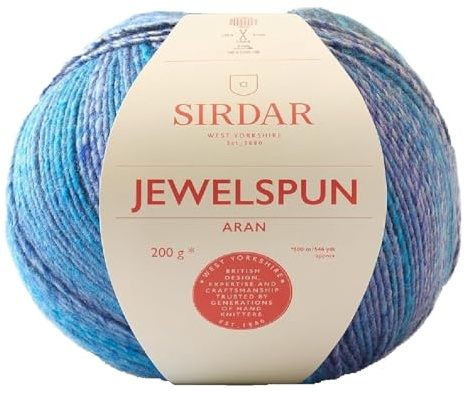 Sirdar Jewelspun Aran, Turquoise Sky (854), 200g