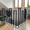 T-ZBDZ Ringhiera per Scale Interne a u, Corrimano per Scale Interne, Ringhiera a forma di u in Ferro, Parapetto Scala Esterni, per Corridoio Ingresso Terrazza, Nero, 90cm