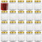 Yishik 6oz Hexagonal Glass Jars with Gold Lids,20 Pack Glass Jam Jars Canning Jar for Honey,180ml Food Storage Jars for Spices,Nuts,Fruits,Baby Food or Handmade desserts