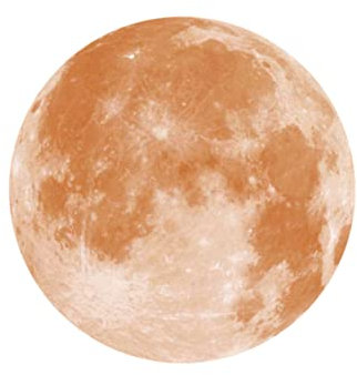 SAFIGLE Kinderzimmerdeko – Runder Mond-wandaufkleber Im Dunkeln Leuchtender Aufkleber Abnehmbare Kunst (mond Licht)