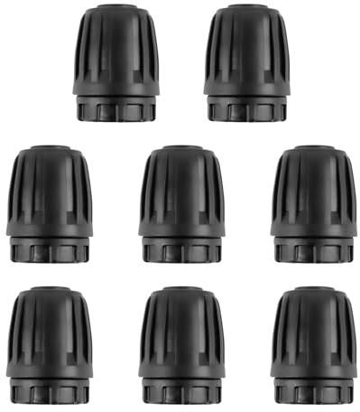 CINEMON Micro-Drip-System, Tappi di Chiusura da 20 mm, Tappi terminali per Tubo antigoccia, Adattatore per Tubi da 20 mm, Tecnologia di Collegamento Quick & Easy (8 Pezzi)