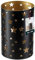 KOTARBAU® Windlicht Sterne Metall Schwarz ⌀ 9 cm Höhe 15 cm Stahl durchbrochen Teelichthalter Windlichter Tischdeko Teelichthalter große Teelichter Metall Weihnachtsdeko