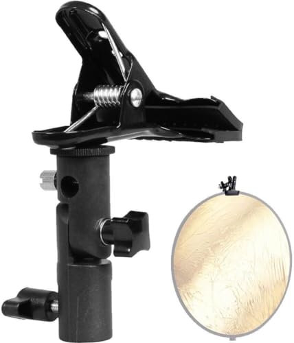 Photography Reflector Holder for Light Stand, Heavy Duty Metal Clamp Holder, Light Reflector Stand, Photo Umbrella Clamps for, Light Stand