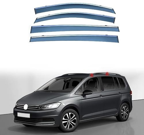 GuanLL Auto-Windabweiser für VW Touran 2016-2023+,Sonnenblenden/Regenschutz/Windabweiser/Tür-Windabweiser