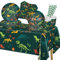 101 Pcs Dinosaur Birthday Decorations - Dino Party Decor Including Plates, Napkins, Cups, Tablecloth for Boys Kids Birthday Party Supplies, Serves 20