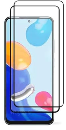 HQ-CLOUD® Lot de 2 Verres Trempés Pour Xiaomi Redmi Note 11 4G (6.5) / 11S 4G .Film de Protection d'écran Couverture Complète Noir - Anti Rayures - Ultra Résistant Dureté 9H