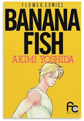 Banana-Fish-Comic-Serie, Poster, Kunstposter, Leinwand, Gemälde, Dekor, Wanddruck, Foto, Zuhause, moderne dekorative Poster, 30,5 x 45,7 cm