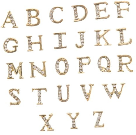 Healvian 2sets Alphabet Nail Art Stickers Decorative DIY Nail Decals Letter Stickers