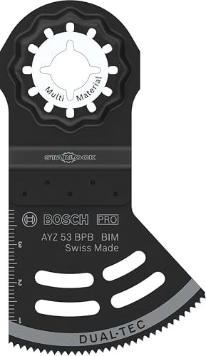Bosch 1 foglio PRO Multi Material AYZ 53 BPB per utensili multifunzione (per cartongesso, legno con chiodi, larghezza 53 mm, accessorio professionale)