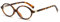 YAMEIZE Kleine Ovale Blaulicht Brille Damen Herren Retro Blaufilter Gaming Computer Brille Leopard Klar