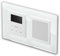 LOGIQ Unterputz Radio mit 2W RMS Lautsprecher, DAB+, UKW und Bluetooth, OLED-Display, Weck- und Sleeptimer, Lieferung mit Glas-Rahmen PRIME, weiß