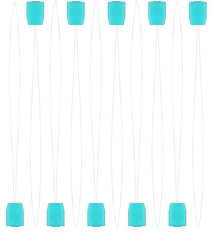 10st Einfädler für Punch-Nadel, 20cm Langer Nadeleinfädler Einfädler für Stricknadeln für Heimwerkerarbeiten Nähen Sticken Kreuzstich Zubehör