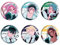 Alien Stages Badge 58MM Spiel Figures Brosche Alien Stages Cosplay Abzeichen Pins 6 Set