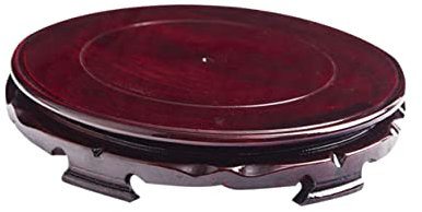 TOYANDONA Pallet a Base di Legno Massiccio Vassoio Girevole pottd Vassoio per Bonsai portavaso Regolabile Vassoio Rotondo Girare Vassoio per fioriera sottovasi per Piante in Vaso bambù Brown