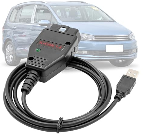 AMHTDOL für K CAN Commander v1.4 OBD2-zu-USB-Kabel, für BMW/Audi/Skoda Car | OBD-Code Leser für SEAT/Nissan Fahrzeuge,Kompatibel mit k+can Commander 1.4&VWTOOL ECU Programmiersoftware Scanner Werkzeug
