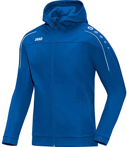 JAKO Classico Kapuzenjacke Kids blauweiss, 140 Kinder