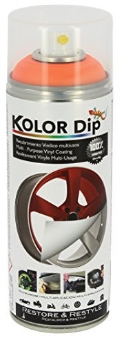 Kolor Dip S SUMEX Spain KD14003 Vernice Spray con Vinile Liquido Rimovibile, Arancione Fluore