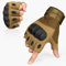 FREE SOLDIER Full Finger Outdoor Sports Cycling Biker Gloves Motorcycle Gloves Fingerless Glove for Hiking Climbing Cross Country Working Men's Gloves(M,Sand Fingerless)