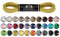 Mount Swiss Luxury Schuhbänder I Wasserabweisende und reißfeste Schnürsenkel rund ø 2-3 mm aus feiner Baumwolle/gewachst Farbe: Mustard, Länge: 120 cm