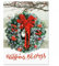 Weihnachtskarten, Motiv Kranz im Schnee, personalisierbar, religiöse Motive, 18 Stück, groß, 12,7 x 17,8 cm, inklusive Umschläge
