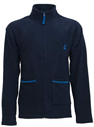 Giacca da Camera Uomo Full Zip in Pile Leggero Navigare Art. 140973 (52/XL, Navy)