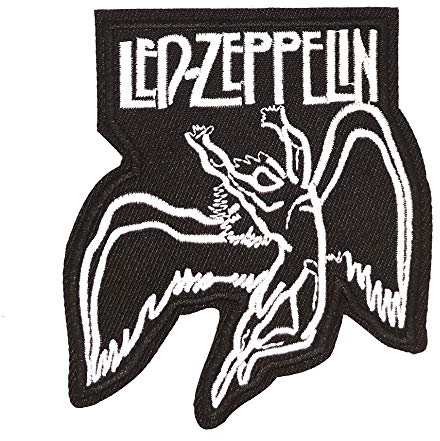 Gemeloland | Aufnäher bestickt LED Zeppelin 9 x 8 cm | sehr haftend | Aufnäher zum Dekorieren Ihrer Kleidung | einfach anzubringen