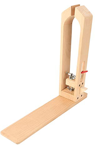 Abrazadera de cuero, clip de retención de cuero de madera, costuras de cordones a mano para costura de cuero, bricolaje, mesa, abrazadera de escritorio, Brown, Ajustable, único