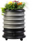 WORMbox | Lombricomposteur 4 Plateaux Gris + Jardinière | 64 litres | Compostez Vos déchets organiques, Les vers de Terre/lombrics produisent du lombricompost