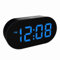 Plumeet Despertador Digital LED con regulador y función de repetición, 2 Niveles de Volumen de Alarma Opcional, Gran Pantalla, Reloj de Mesa de Noche con Cargador de teléfono USB(Azul)