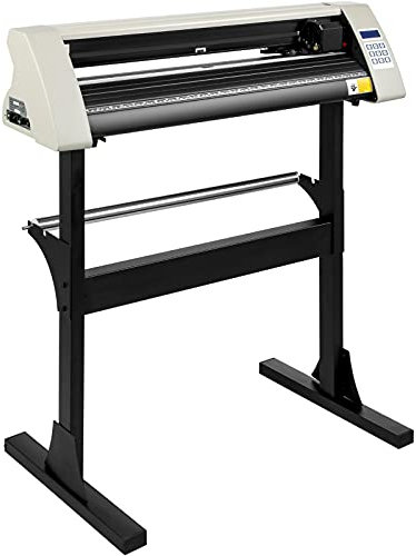 VEVOR Plotter De Découpe Traceur De Coupe 720mm Vinyle Ploteur De Découpe Manuel Machine de Tracer Découper Coupe-Vinyle Haute-Précision Cutter Plotter Logiciel SignMaster Inclus Blanc