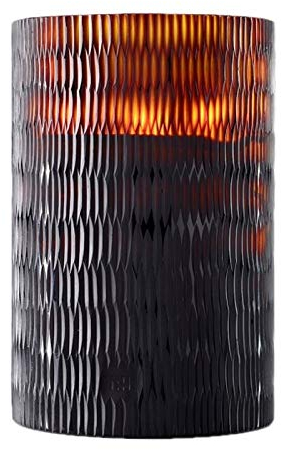 Onno Rhombus Duftkerze, Glas, braun, XL