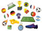 Oblique Unique® 18x Konfetti mit Fußball Motiven Spielfeld Pokal Länder Trikot Tor für Kinder Geburtstag Junge Jungs WM EM Motto Party Tisch Deko Streudeko