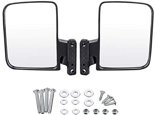 GOOFIT Universal Golf Cart Seitenspiegel Rückspiegel Konvexe Spiegel Ersatz für Club Car UTV Golf Cart Zubehör