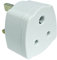 ShaniTech India 3 Pin to UK Travel Tourist Adaptor Converter Mains Plug Earthed White