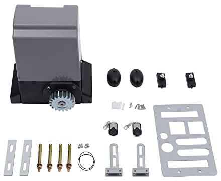 Motor Puerta Corredera, 550w 1200kg Motor con Control Remotos Abridor para Puertas Correderas 1400rpm Accionamiento AutomáTico De Puerta Con Mando A Distancia