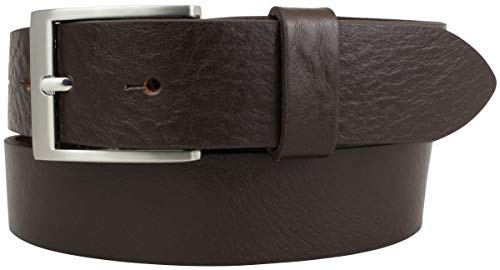 BELTINGER Gürtel aus Vollrindleder 3,5 cm | Jeans-Gürtel für Damen Herren 35mm | Chino-Gürtel Anzuggürtel | Braun 80cm