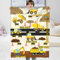 Kuscheldecke Personalisierte Geschenke für Kinder Jungen Mädchen Baby, Personalisierte Kinderdecke mit Name und Motivfarbe, Super Weiche Fleecedecke Wohndecke Ideal für Geburtstag (LKW 04)