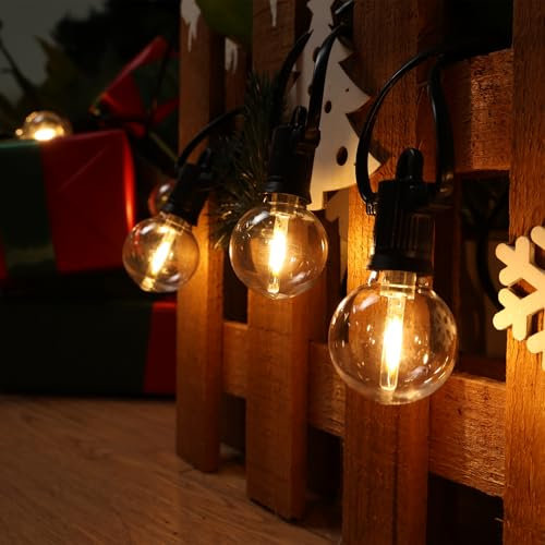 ZOTOYI Festoon Lights Outdoor 45M, Outdoor String Lights Mains Powered with 73+3 Plastic Shatterproof Bulbs(3 Spare), Waterproof IP65 Garden Lights for Backyard Outside Patio Pergola Party Wedding