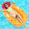 COOLJOYA Hamaca Flotante de Agua, Tumbona Hinchable, Colchoneta de Piscina, Juguete para Adultos Niños, Fiesta Playa