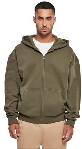 Build Your Brand Herren Hoodie Ultra Heavy Zip Hoody, lässiger Hoodie mit Reißverschluss für Männer, Größen XS - 5XL