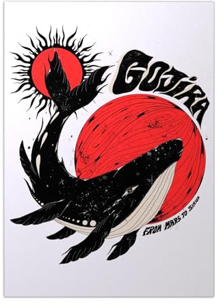 Displate - Poster aus Metall - Magnet-Montage - Gojira - Various Art - From Mars to Sirius - Größe M - 32x45cm Matt