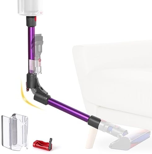 Foldable Extension Wand Compatible with Dyson V7 V8 V10 V11 V15 Cordless Vacuum Accessories, Upgrade Quick Release Wand Replacement for Dyson Stick Vacuum Attachments(Purple)