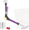Rallonge pliable compatible avec aspirateur sans fil Dyson V7 V8 V10 V11 V15, baguette à dégagement rapide compatible avec les accessoires d'aspirateur Dyson Stick (violet)