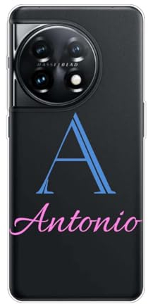 JGOYGYI Personalisierte Handyhülle kompatibel mit OnePlus 12 11R 11 10T 10 Pro 9 8 8T 7 7T 6 6T 5T 3T 3 Nord N30 N20 SE N10,Benutzerdefiniert Hülle Transparent mit Eigenem Name