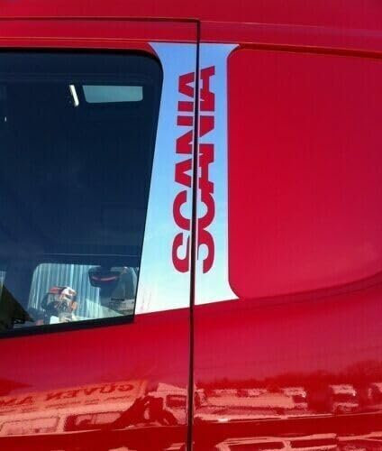 Mabi Automotive Parts 4 decorazioni per porte in acciaio inox per camion Scania R P Series 2004-2015