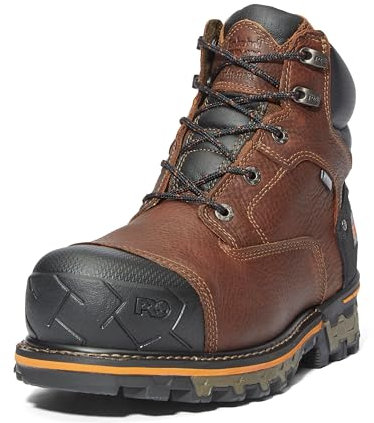 Timberland PRO Boondock 6 inch Composite Safety Toe Insulated Waterproof Industrial Work Boot, Stivali da Lavoro Uomo, Marrone-2024 Nuovo, 43 EU